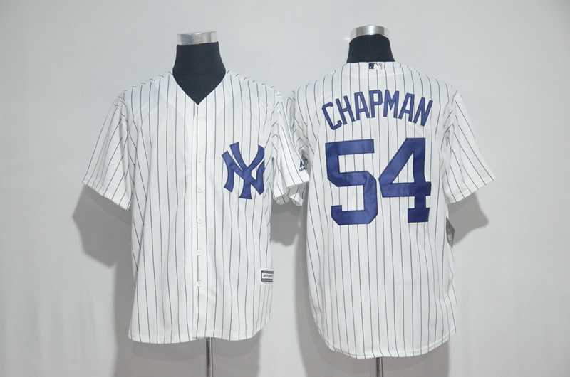New York Yankees #54 Aroldis Chapman White New Cool Base Stitched Jersey,We sell and wholesale New York Yankees #54 Aroldis Chapman White New Cool Base Stitched Jersey on line form chian!